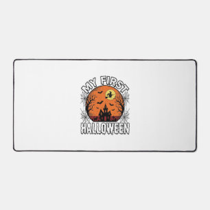 My First Halloween Vintage Toddler Shirt Design_1 Desk Mat