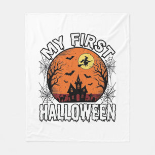 My First Halloween Vintage Toddler Shirt Design_1 Fleece Blanket