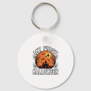 My First Halloween Vintage Toddler Shirt Design_1 Key Ring