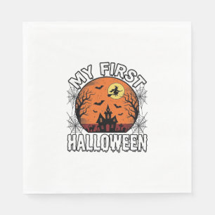 My First Halloween Vintage Toddler Shirt Design_1 Napkin