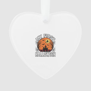My First Halloween Vintage Toddler Shirt Design_1 Ornament