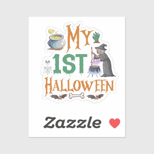 My First Halloween Vinyl Sticker (Sheet)