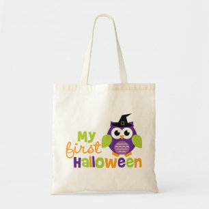 My First Halloween Witch Owl Tote Bag