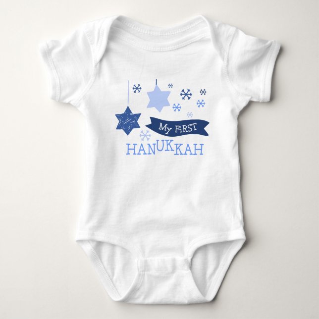 My First Hanukkah Baby Bodysuit (Front)