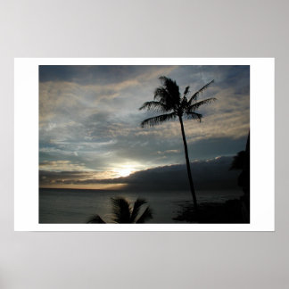 my first hawaiian sunset poster