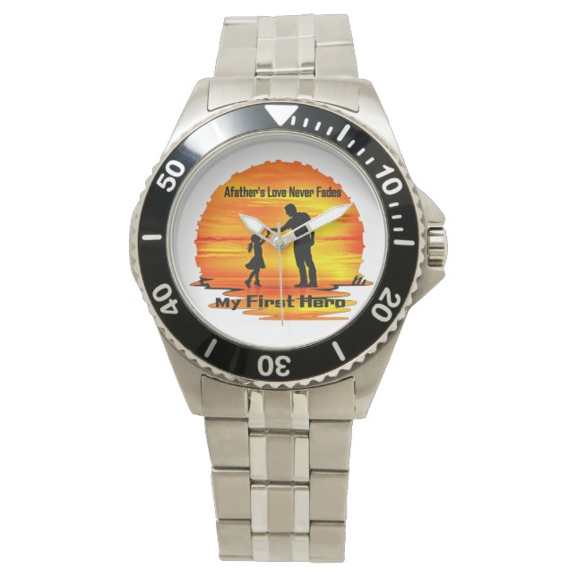 My First Hero Dad Keychain Watch (Front)