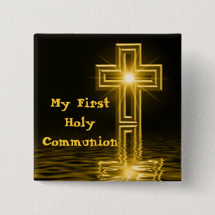 My First Holy Communion Button Pin