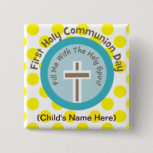 My First Holy Communion Buttons (Front)
