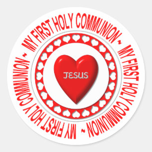 My First Holy Communion Classic Round Sticker