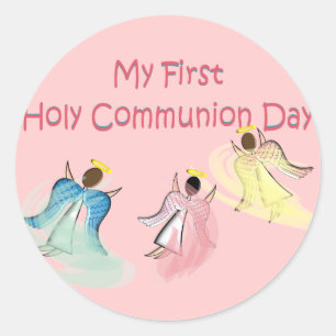 My First Holy Communion Day Gifts Classic Round Sticker