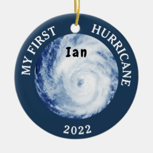 My First Hurricane Ian 2022 Ceramic Ornament