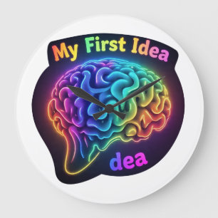 My First Idea – Creative and Inspirational Design Large Clock