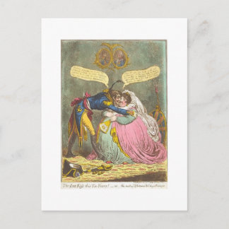 my first kiss postcard