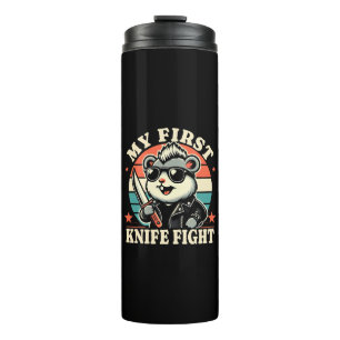 My First Knife Fight - Cool Hamster Thermal Tumbler