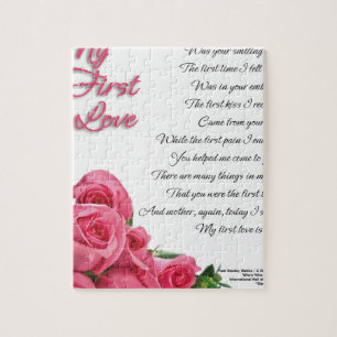 My First Love Poetry Art By Stanley Mathis Jigsaw Puzzle