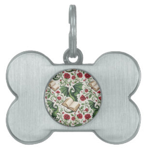 My First Loves - Dragons and Books Pet ID Tag