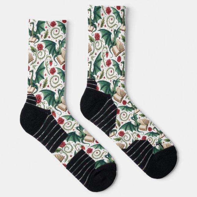 My First Loves - Dragons and Books Socks (Right)