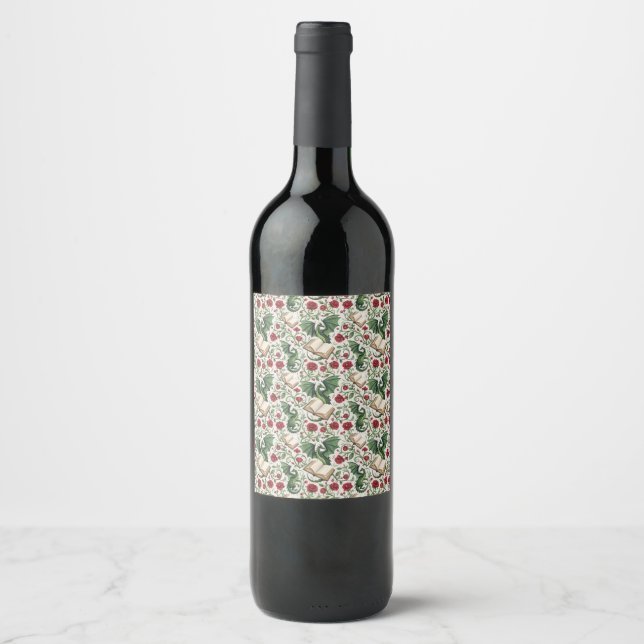 My First Loves - Dragons and Books Wine Label (Front)
