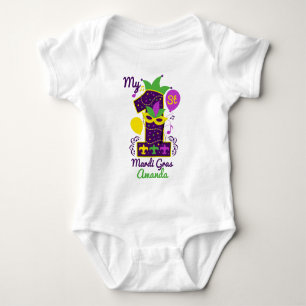 my first Mardi Gras Carnival Baby Bodysuit