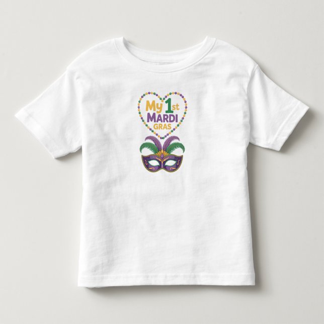 My First Mardi Gras Kids Celebration Tee (Front)