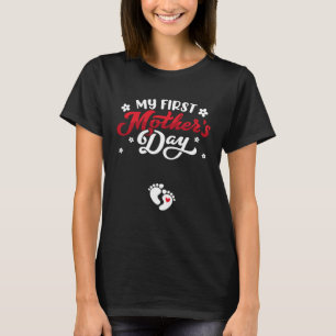 My First Mother s Day Pregnancy Pregnant Mum From T-Shirt