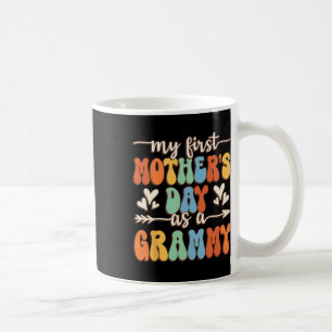 My First Mother's Day As A Grammy Retro Groovy Mot Coffee Mug