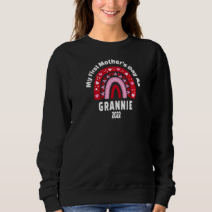 My First Mother's Day As Grannie 2022 Cute Heart R Sweatshirt