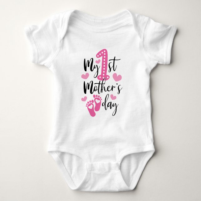 My First Mother's Day Baby Bodysuit (Front)