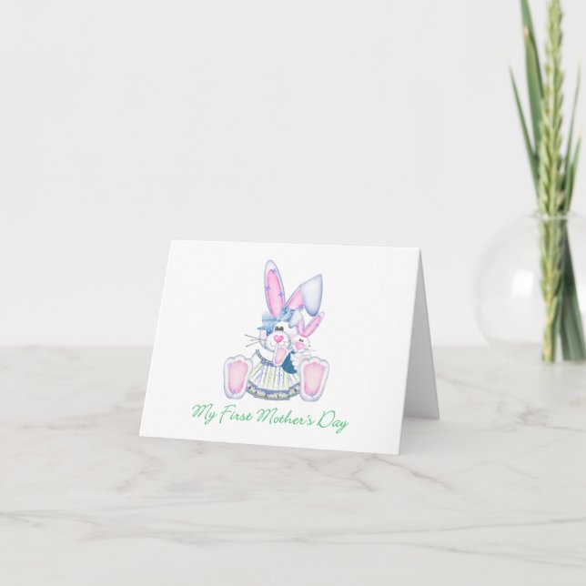My First Mother's Day (bunny) Card (Front)