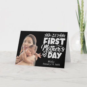 My First Mother's Day Custom Photo card