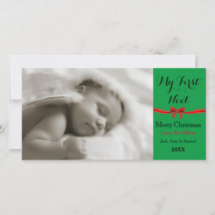 My First Noel Christmas Photo Card