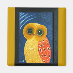 My First Owl Painting Magnet