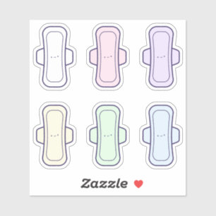 My First Period Cute Rainbow Cartoon Menstrual Pad