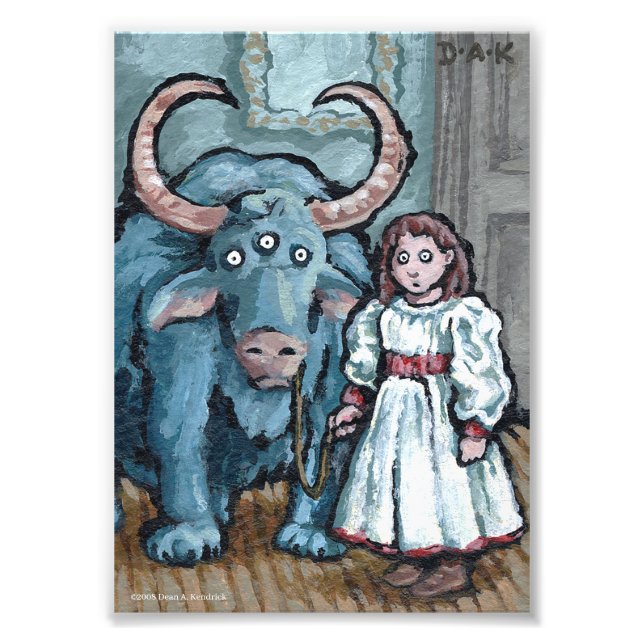 My First Pet #1 - Surreal Odd Goth Creature Photo Print (Front)