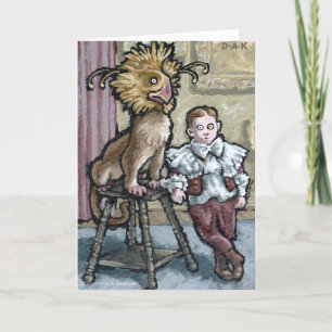 My First Pet #2 - Blank Inside Surreal Greeting Card