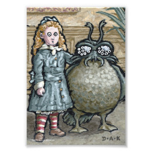 My First Pet #5 - Surreal Odd Goth Creature Photo Print