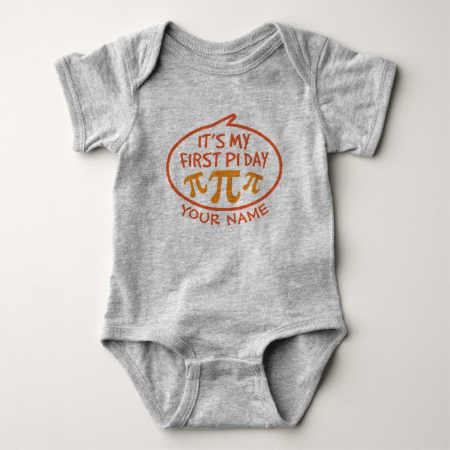 My First Pi Day Baby Bodysuit (Front)