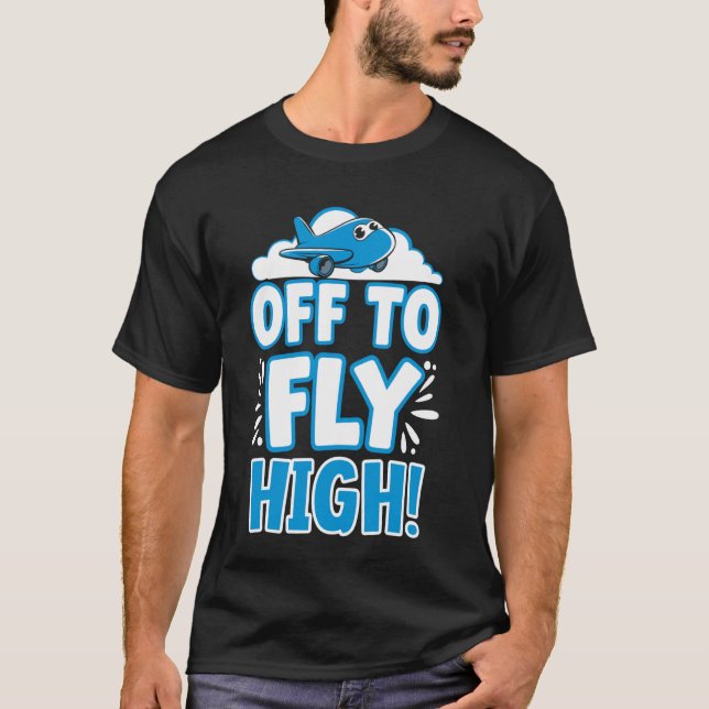 My First Plane Ride First Time Flying Adventure T-Shirt (Front)