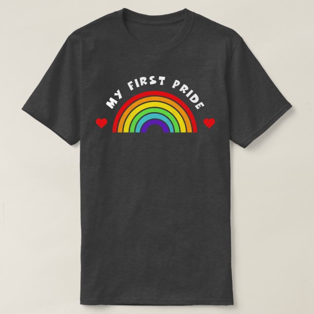 My first pride Tshirt LGBT Pride  LGBTQ Supporter  (Design Front)