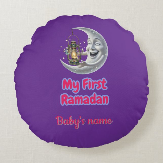 My first RAMADAN Round Cushion (Front)