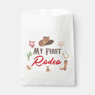 My First Rodeo Cowboy 1st First Birthday Favour Bags