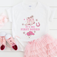 My First Rodeo Cowgirl 1st Birthday Western