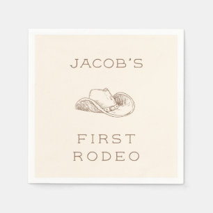 My First Rodeo Customizable Neural Party Napkin