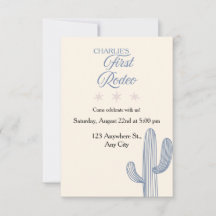 My First Rodeo First Birthday Invitation 🤠
