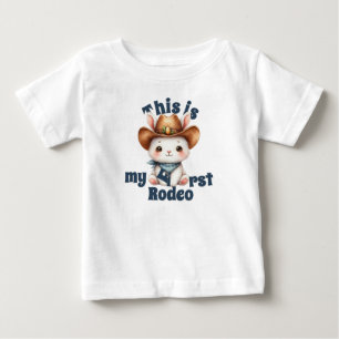 My first rodeo Happy birthday Cowboy Baby T-Shirt