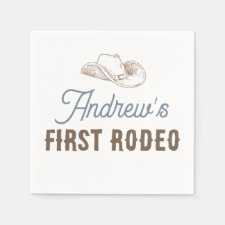 My First Rodeo Personalised Birthday Napkin