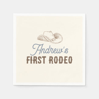 My First Rodeo Personalised Birthday Napkin