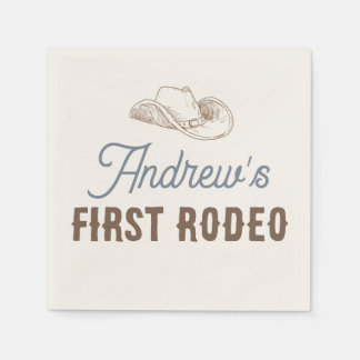 My First Rodeo Personalised Birthday Napkin
