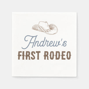 My First Rodeo Personalized Birthday Napkin