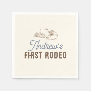 My First Rodeo Personalized Birthday Napkin